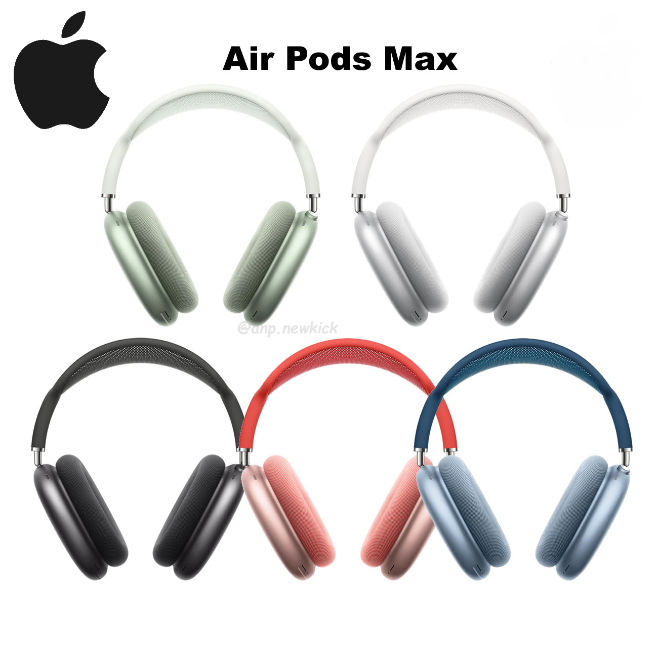 Air Pods Max Silver Space Grey Sky Blue Pink Green (1) - newkick.org